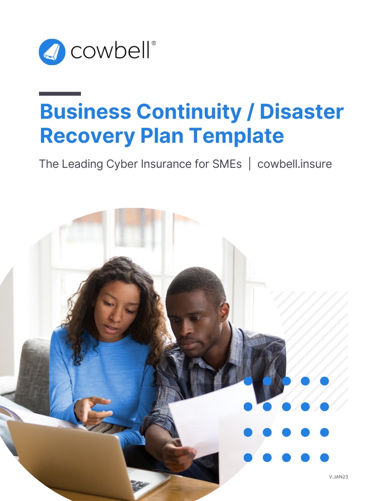 Cowbell – Business Continuity Disaster Recovery Plan Template Cover