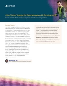 Threats vs. Waste Management
