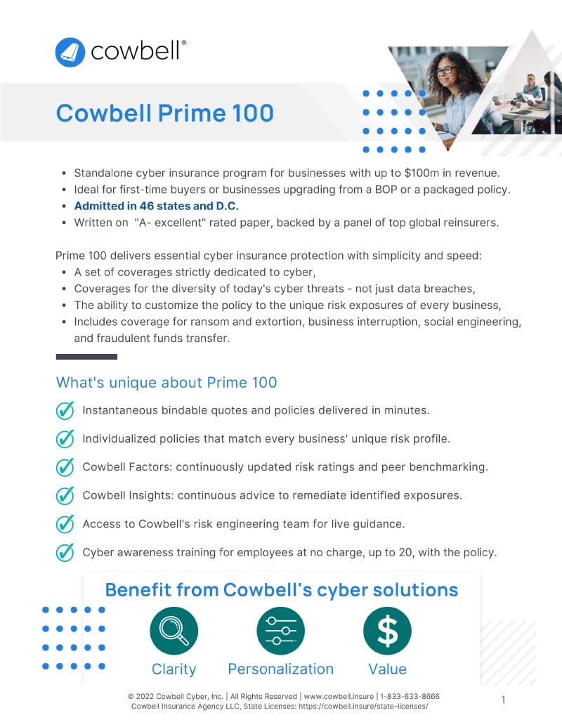 Prime 100 Overview Prime 100 Overview