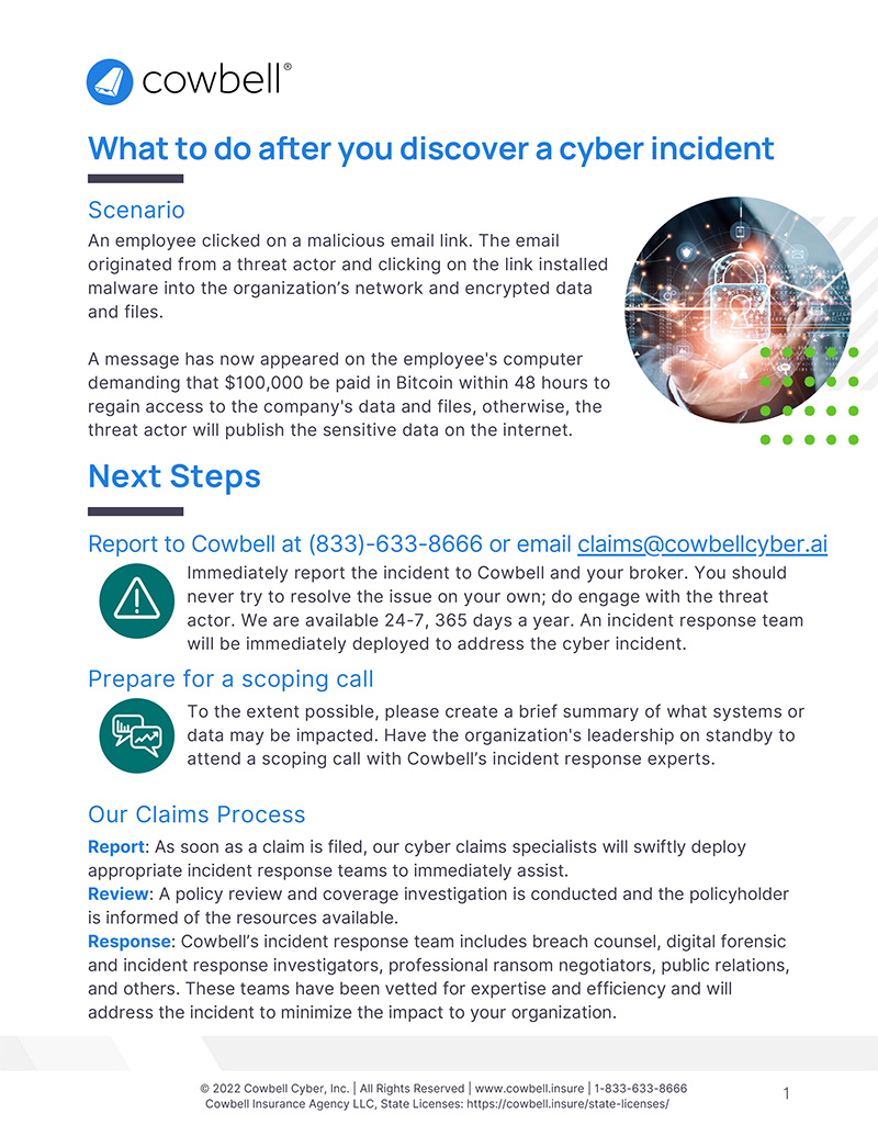 What to Do After You Discover a Cyber Incident