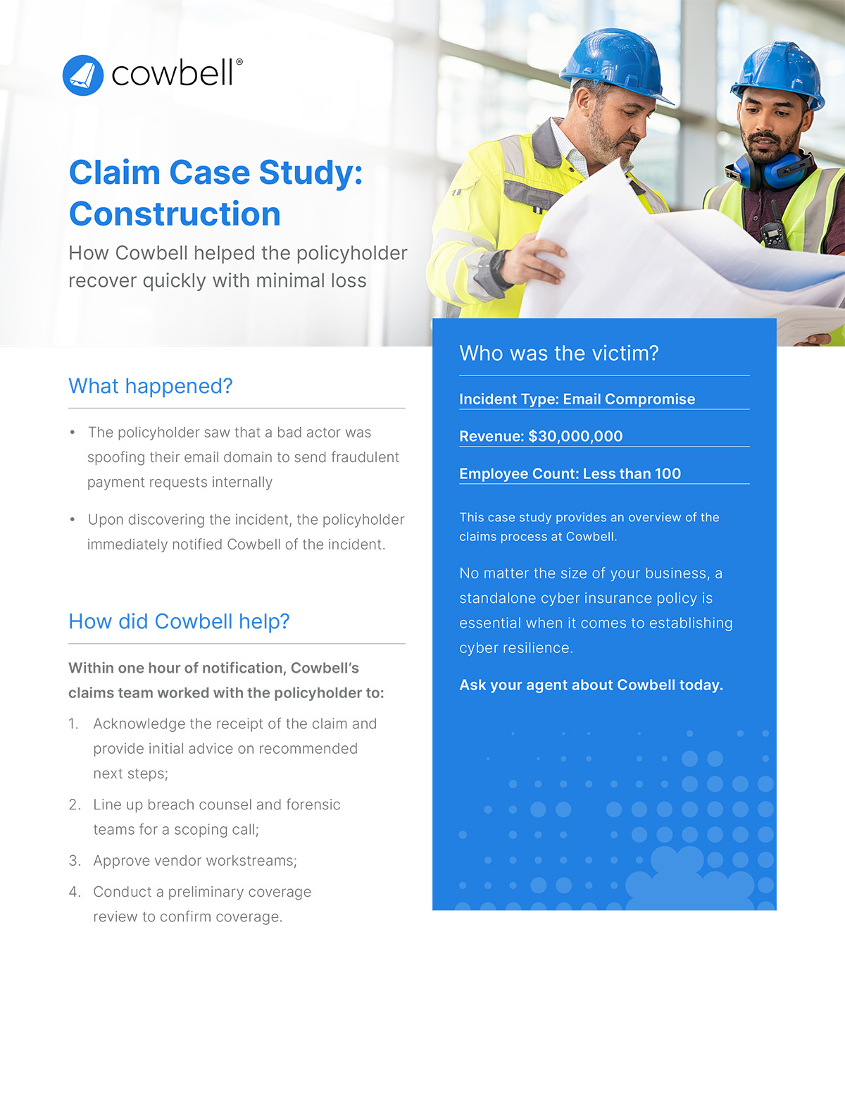 Mid-sized Business Claims: Construction
