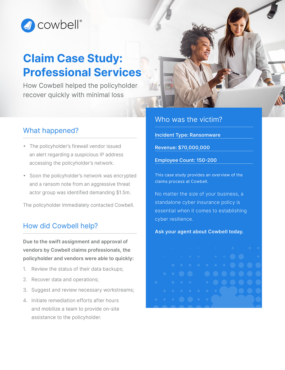 Mid-sized Business Claims: Professional Services