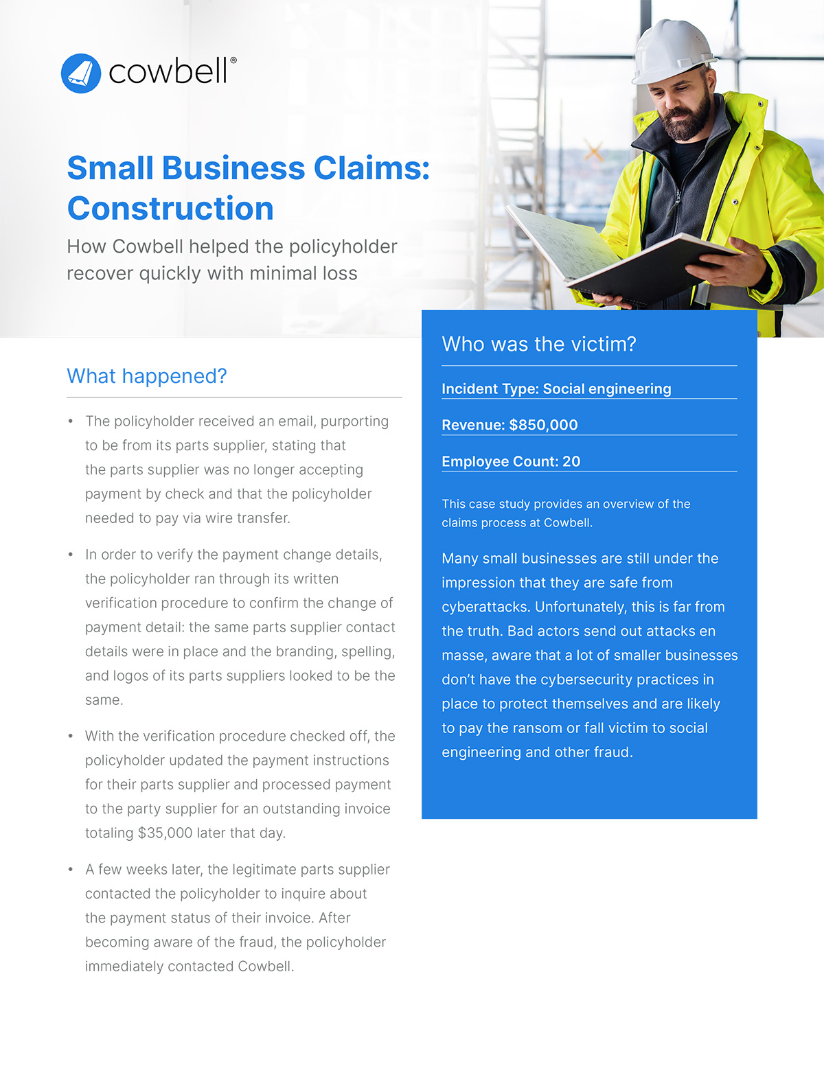 Small Business Claims: Construction