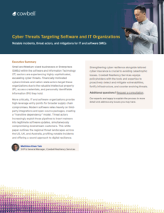 Cyber Threats Targeting the Software IT Sector