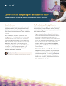 Cyber Threats Targeting the Education Sector